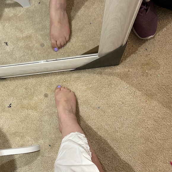 VINTAGE LONG SLIP LARGE MEDIUM Y2K SKIRT SWEET ROMANTIC SEXY OFF WHITE LACE ROSE - Picture 4 of 5